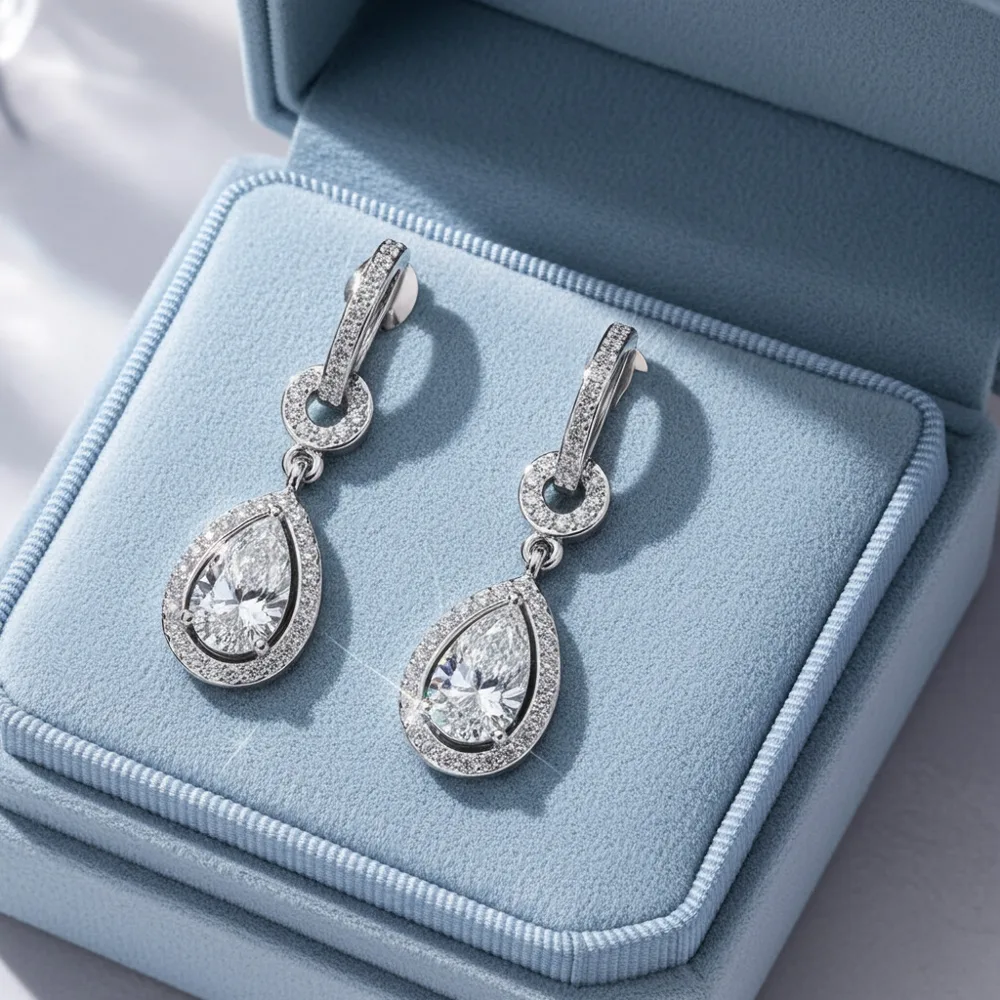 Anjolee ChatGPT ad — Diamond Earrings by Anjolee in Jewelry & Watches