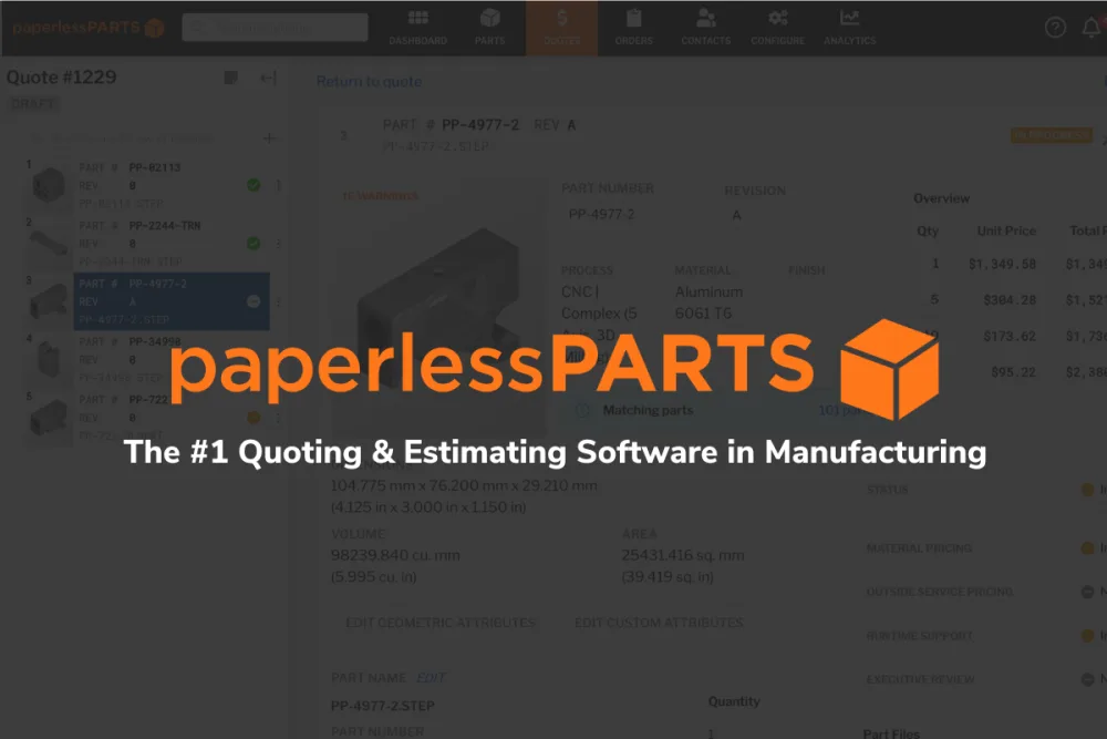 Paperless Parts ChatGPT ad — Manufacturing-Aware AI
