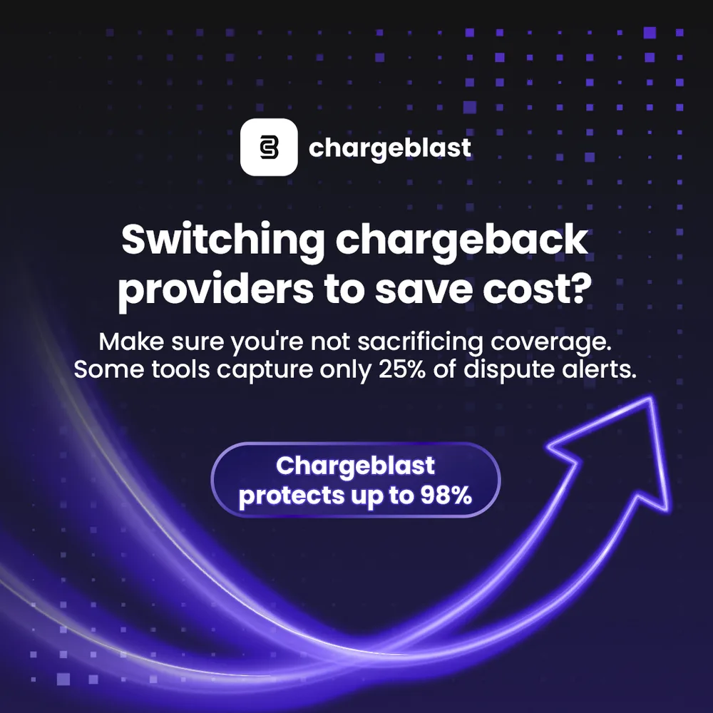 Chargeblast ChatGPT ad — Bring Your Dispute Rate to 0% in Stablecoin & Payments