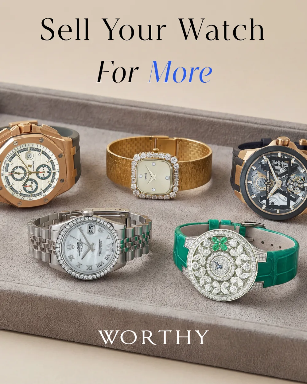 Worthy inc ChatGPT ad — Get More For Your Rolex