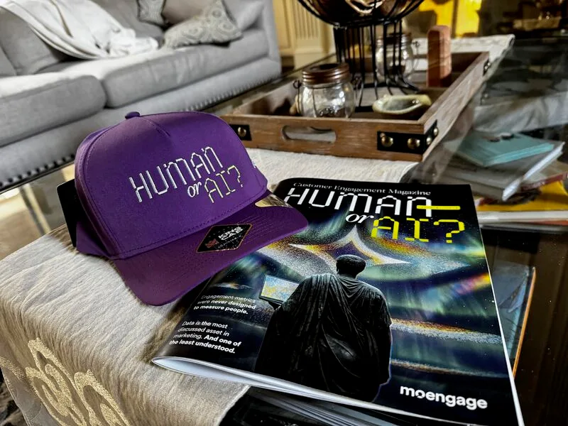 MoEngage Global Inc ChatGPT ad — Human or AI? The Magazine in AI Search Optimization