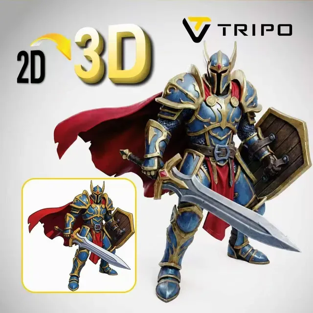Tripo AI ChatGPT ad — One Image. One 3D Model.