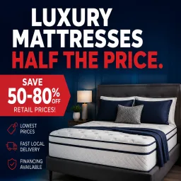 Mattress Liquidators and More ChatGPT ad — Luxury Mattresses. Half The Price.