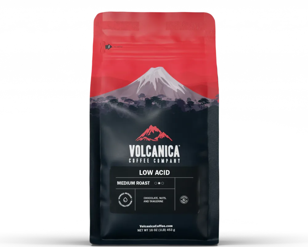Volcanica Coffee Enterprises LLC. ChatGPT ad — Low Acid Coffee Without Compromise