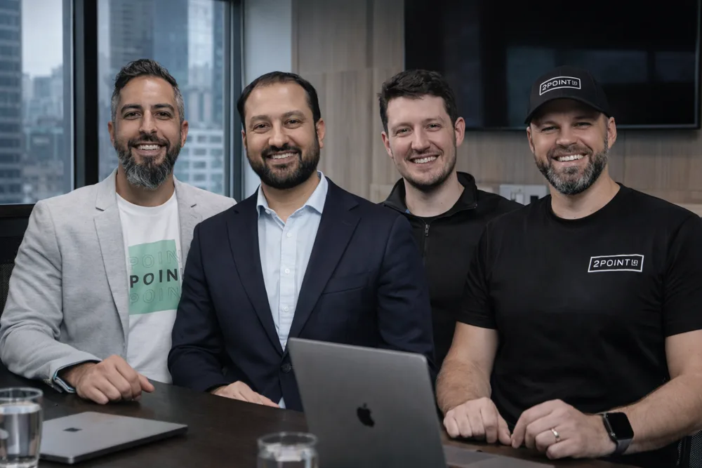 2POINT Agency ChatGPT ad — Scale Content With AI in SaaS & Productivity